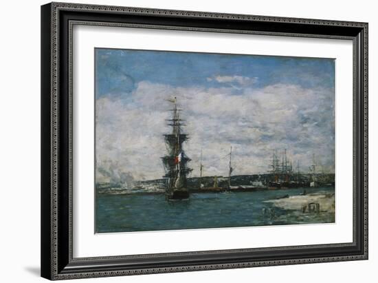 Le Port Du Havre, Circa 1864-1866-Eugène Boudin-Framed Giclee Print