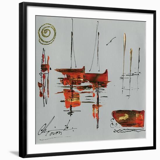 Le port-Christine Tison-Framed Art Print