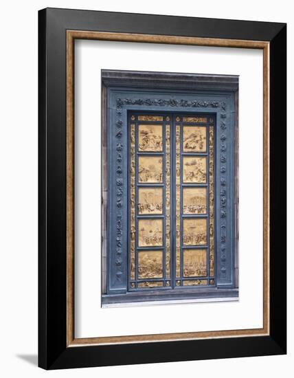 Le Porte Del Paradiso, East Side of Baptistery, by Lorenzo Ghiberti-Guido Cozzi-Framed Photographic Print