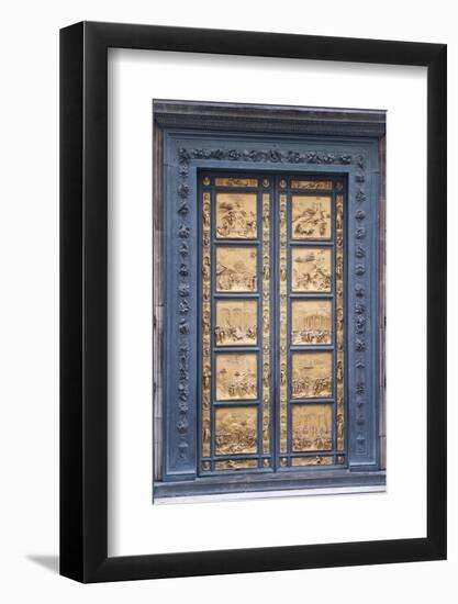 Le Porte Del Paradiso, East Side of Baptistery, by Lorenzo Ghiberti-Guido Cozzi-Framed Photographic Print