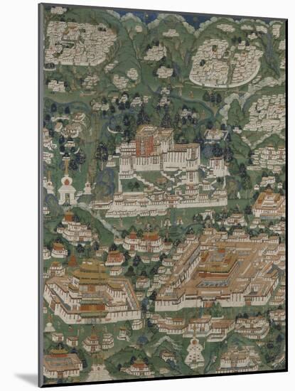 Le Potala et les principaux monuments du Tibet central-null-Mounted Giclee Print