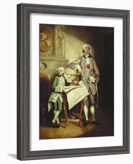 Le Precepteur et Son Eleve-Thierry Poncelet-Framed Premium Giclee Print