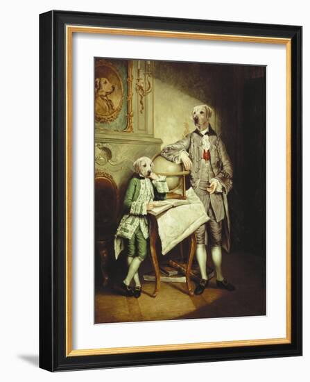 Le Precepteur et Son Eleve-Thierry Poncelet-Framed Premium Giclee Print