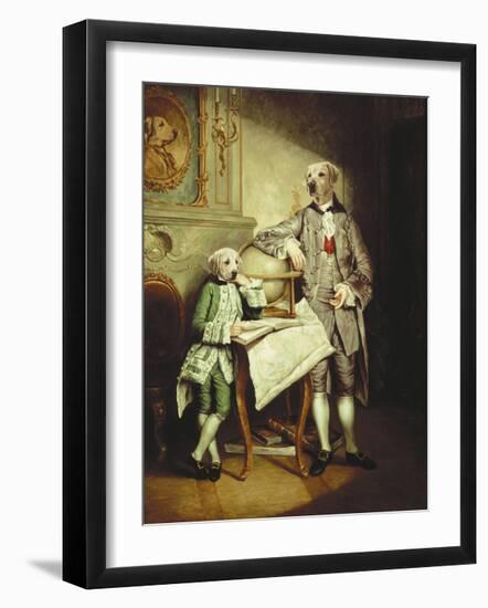 Le Precepteur et Son Eleve-Thierry Poncelet-Framed Premium Giclee Print