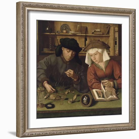 Le prêteur et sa femme-Quentin Metsys-Framed Giclee Print