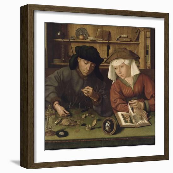 Le prêteur et sa femme-Quentin Metsys-Framed Giclee Print