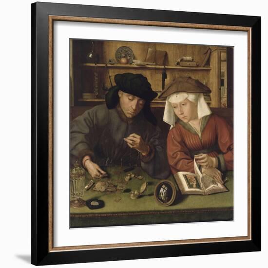 Le prêteur et sa femme-Quentin Metsys-Framed Giclee Print