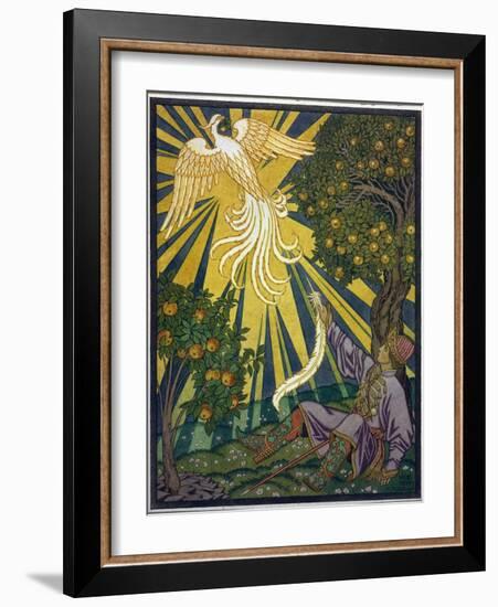 Le Prince Attrape Une Plume De L'oiseau De Feu. Illustration Pour Le Conte  Ivan Tsarevitch, L'oise-Ivan Bilibin-Framed Giclee Print