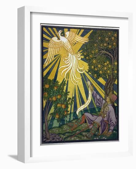 Le Prince Attrape Une Plume De L'oiseau De Feu. Illustration Pour Le Conte  Ivan Tsarevitch, L'oise-Ivan Bilibin-Framed Giclee Print