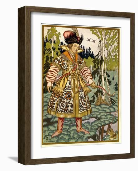 Le Prince Ivan Et La Princesse Grenouille. (Ivan Tsarevich and the Frog Princess). Conte Traditionn-Ivan Bilibin-Framed Giclee Print