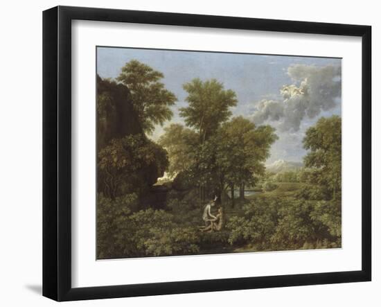 Le Printemps ou le Paradis terrestre-Nicolas Poussin-Framed Giclee Print