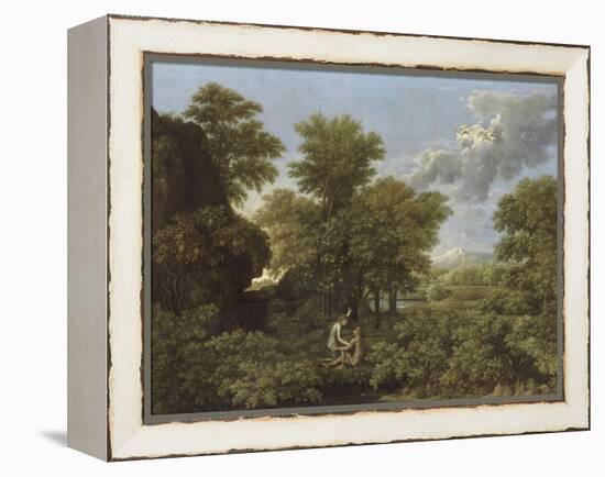 Le Printemps ou le Paradis terrestre-Nicolas Poussin-Framed Premier Image Canvas