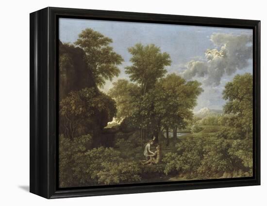 Le Printemps ou le Paradis terrestre-Nicolas Poussin-Framed Premier Image Canvas