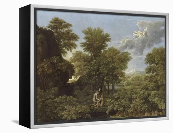 Le Printemps ou le Paradis terrestre-Nicolas Poussin-Framed Premier Image Canvas