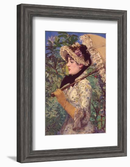 Le Printemps-Edouard Manet-Framed Art Print