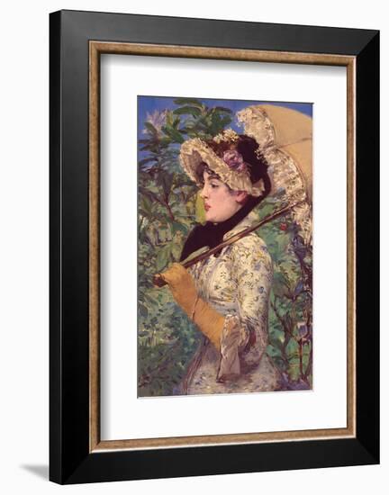 Le Printemps-Edouard Manet-Framed Art Print