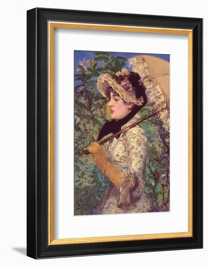 Le Printemps-Edouard Manet-Framed Art Print