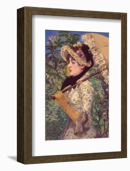 Le Printemps-Edouard Manet-Framed Art Print