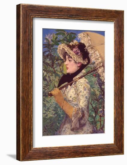 Le Printemps-Edouard Manet-Framed Art Print