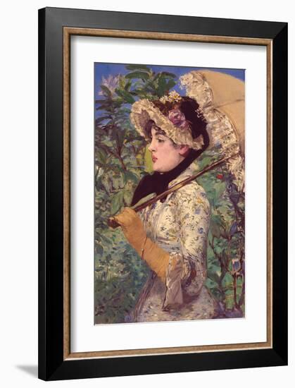 Le Printemps-Edouard Manet-Framed Art Print