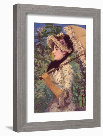 Le Printemps-Edouard Manet-Framed Art Print