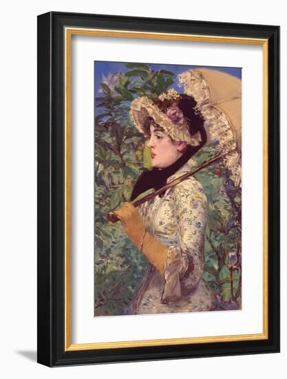 Le Printemps-Edouard Manet-Framed Art Print