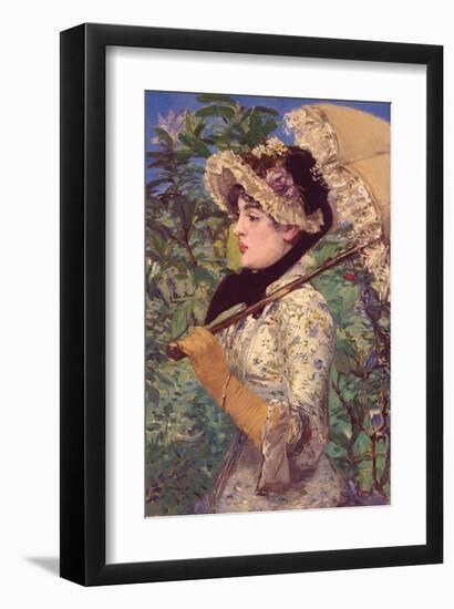 Le Printemps-Edouard Manet-Framed Art Print