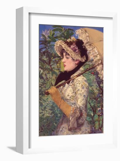 Le Printemps-Edouard Manet-Framed Art Print