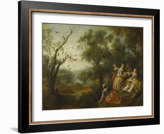 Le Printemps-Nicolas Lancret-Framed Premium Giclee Print