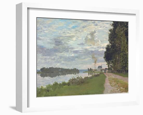 Le Promenade D'Argenteuil, 1872-Claude Monet-Framed Giclee Print