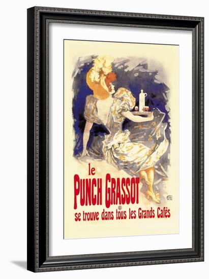 Le Punch Grassot-Jules Ch?ret-Framed Art Print