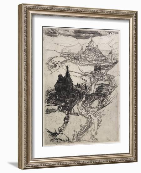 Le Puy, Third Plate, 1894-Joseph Pennell-Framed Giclee Print