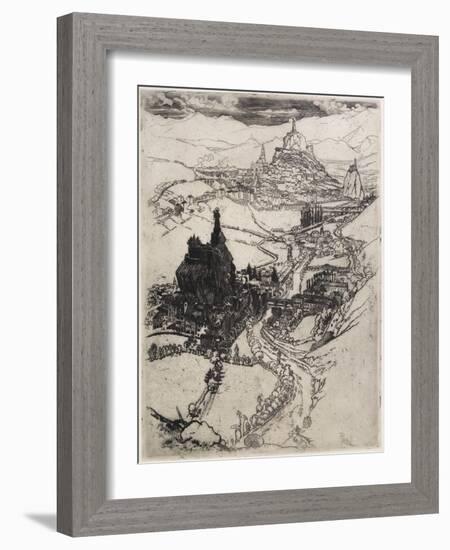 Le Puy, Third Plate, 1894-Joseph Pennell-Framed Giclee Print