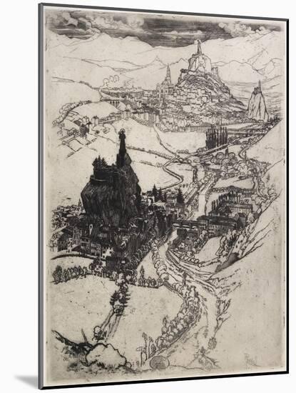 Le Puy, Third Plate, 1894-Joseph Pennell-Mounted Giclee Print