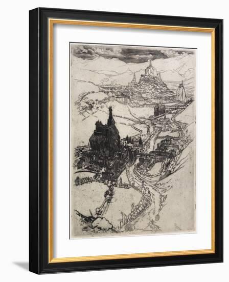 Le Puy, Third Plate, 1894-Joseph Pennell-Framed Giclee Print