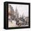 Le Quai Aux Fleurs and Hotel-Eugene Galien-Laloue-Framed Premier Image Canvas