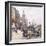 Le Quai Aux Fleurs and Hotel-Eugene Galien-Laloue-Framed Giclee Print