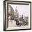 Le Quai Aux Fleurs and Hotel-Eugene Galien-Laloue-Framed Giclee Print