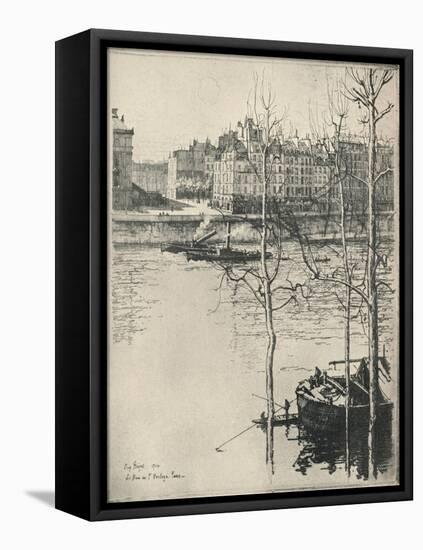 Le Quai De Lhorloge, 1915-Eugene Bejot-Framed Premier Image Canvas