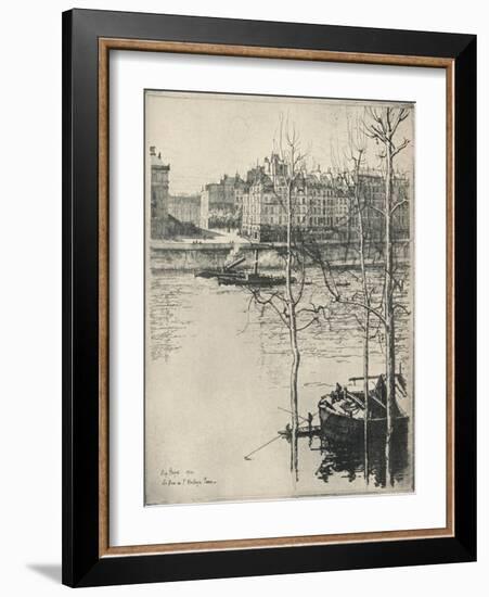 Le Quai De Lhorloge, 1915-Eugene Bejot-Framed Giclee Print