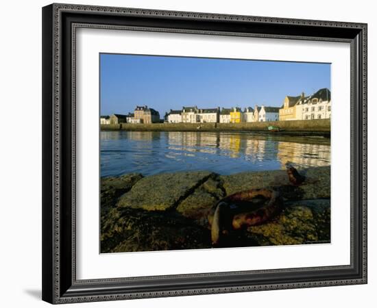 Le Quai Des Francais Libres, Ile De Sein, Breton Islands, Finistere, Brittany, France-Bruno Barbier-Framed Photographic Print