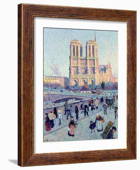 Le Quai St. Michel and Notre Dame, 1901-Maximilien Luce-Framed Giclee Print