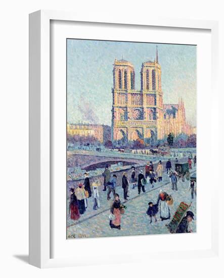 Le Quai St. Michel and Notre Dame, 1901-Maximilien Luce-Framed Giclee Print