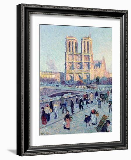 Le Quai St. Michel and Notre Dame, 1901-Maximilien Luce-Framed Giclee Print