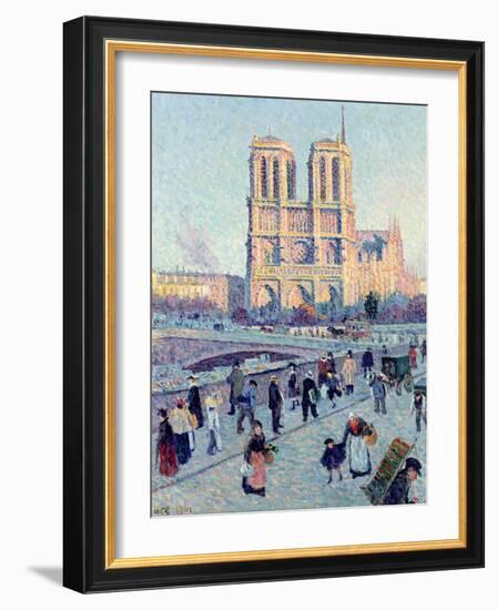 Le Quai St. Michel and Notre Dame, 1901-Maximilien Luce-Framed Giclee Print