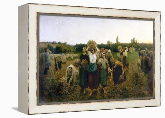 Le rappel des glaneuses-Jules Breton-Framed Premier Image Canvas