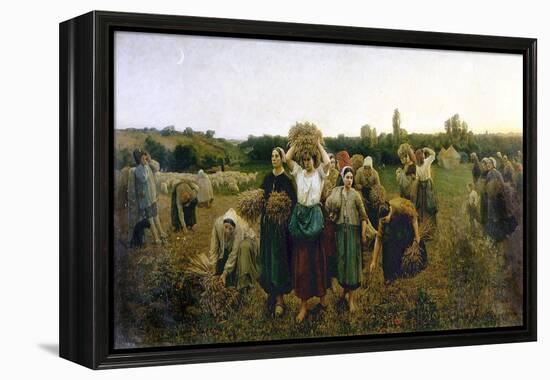 Le rappel des glaneuses-Jules Breton-Framed Premier Image Canvas