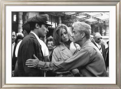 Le realisateur Rene Clement, Alain Delon and Jane Fonda sur le tournage du  film Les Felins en, 1963' Photo | Art.com