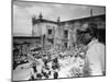 Le realisateur Sam Peckinpah sur le tournage du film La Horde Sauvage THE WILD BUNCH, 1969 (b/w pho-null-Mounted Photo