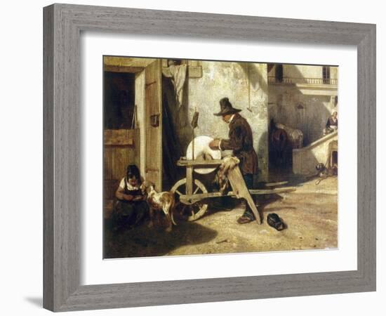 Le remouleur-Alexandre Gabriel Decamps-Framed Giclee Print